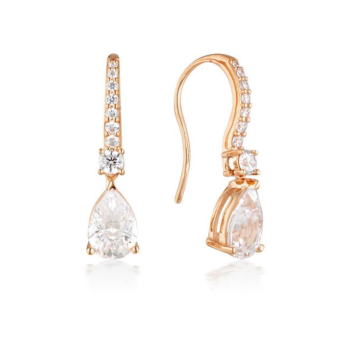 Georgini Iconic Bride Elizabeth Rose Gold Earrings