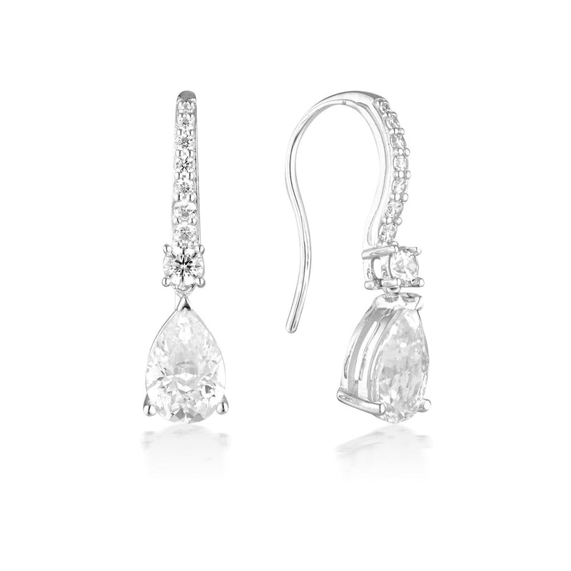 Georgini Iconic Bride Elizabeth Silver Earrings