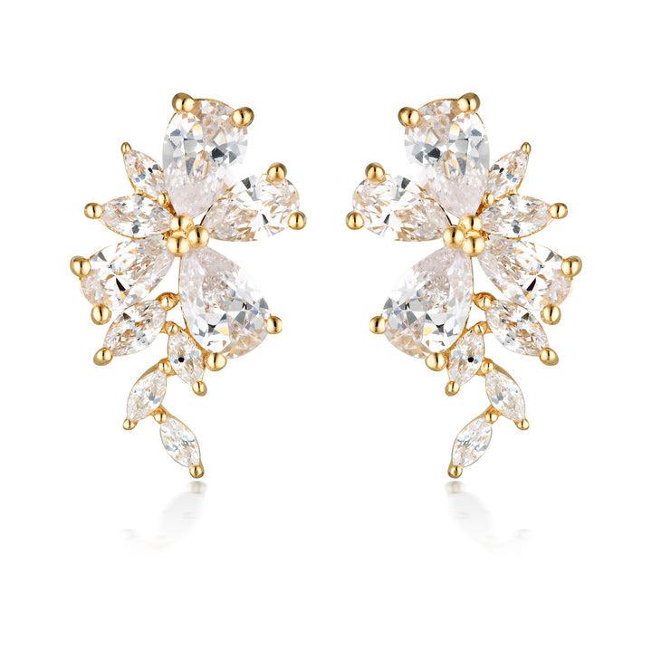 Georgini Iconic Bride Hyacinth Gold Earrings