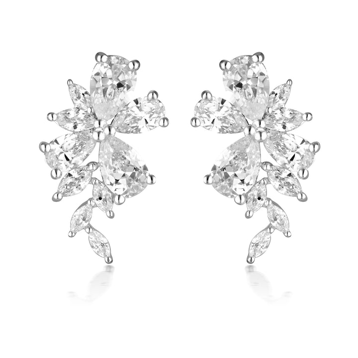 Georgini Iconic Bride Hyacinth Silver Earrings