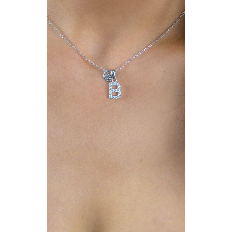 Georgini Luxury Letters B Initial Pendant - Silver