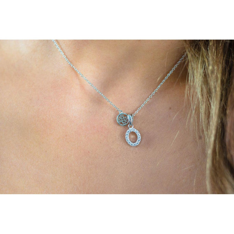Georgini Luxury Letters O Initial Pendant - Silver