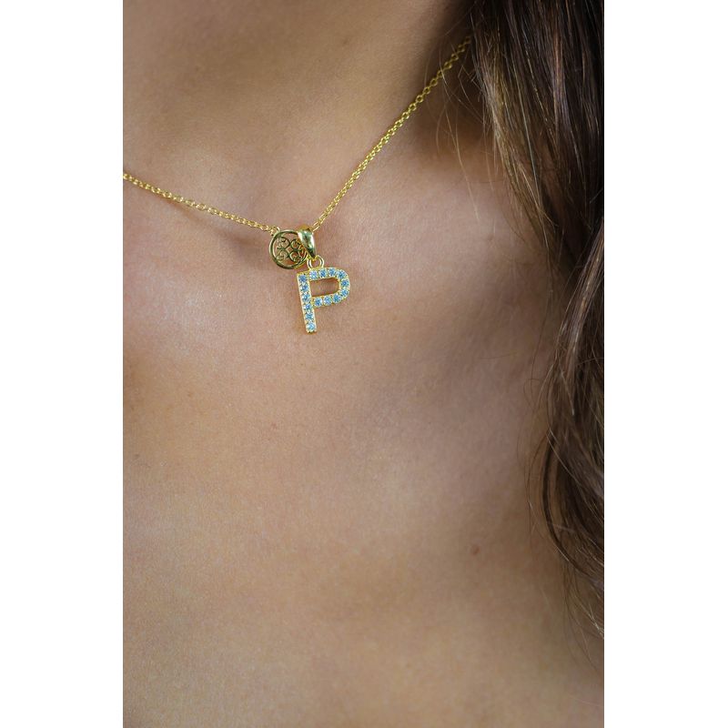 Georgini Luxury Letters P Initial Pendant - Gold