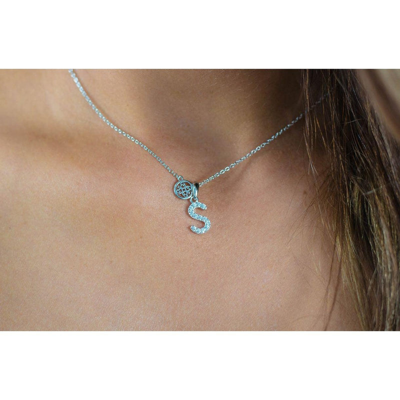 Georgini Luxury Letters S Initial Pendant - Silver