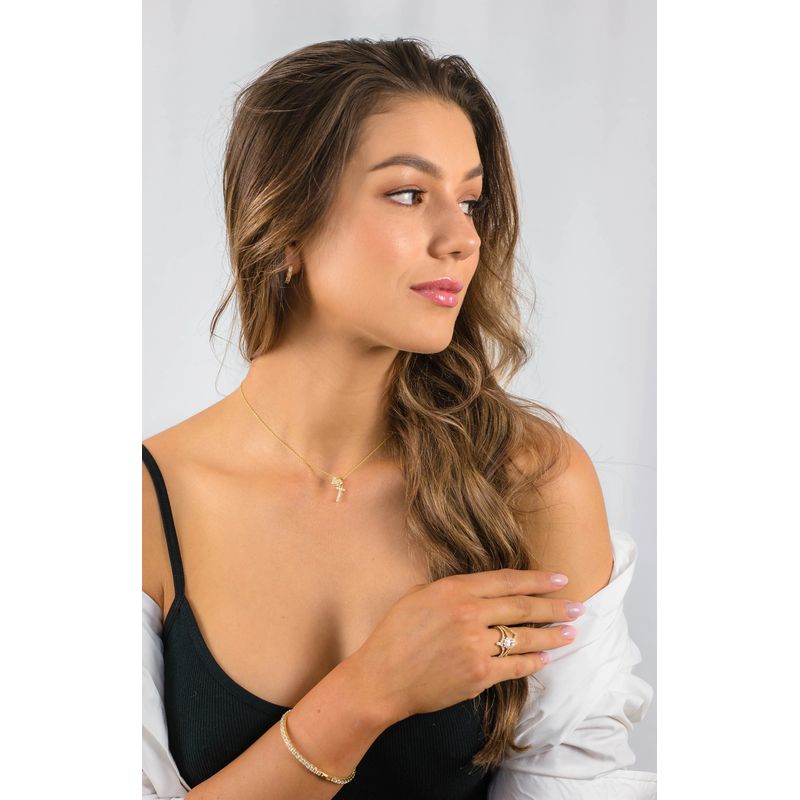 Georgini Luxury Letters T Initial Pendant - Gold