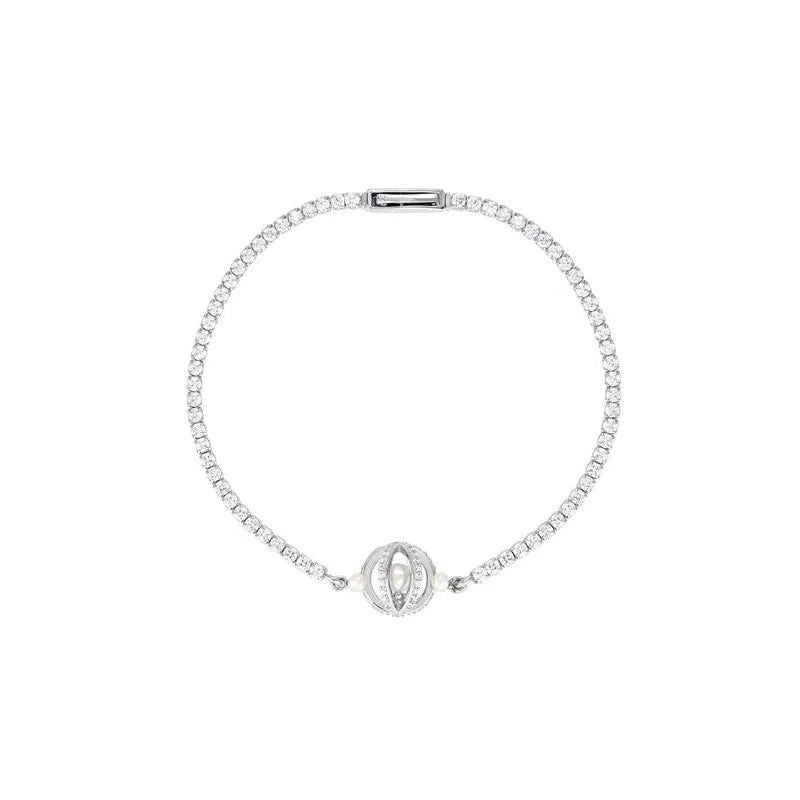 Georgini Majesty Freshwater Pearl Bracelet - Silver