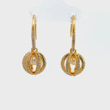 Georgini Majesty Freshwater Pearl Earrings - Gold