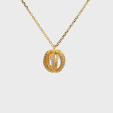 Georgini Majesty Freshwater Pearl Pendant - Gold