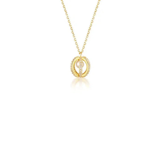Georgini Majesty Freshwater Pearl Pendant - Gold