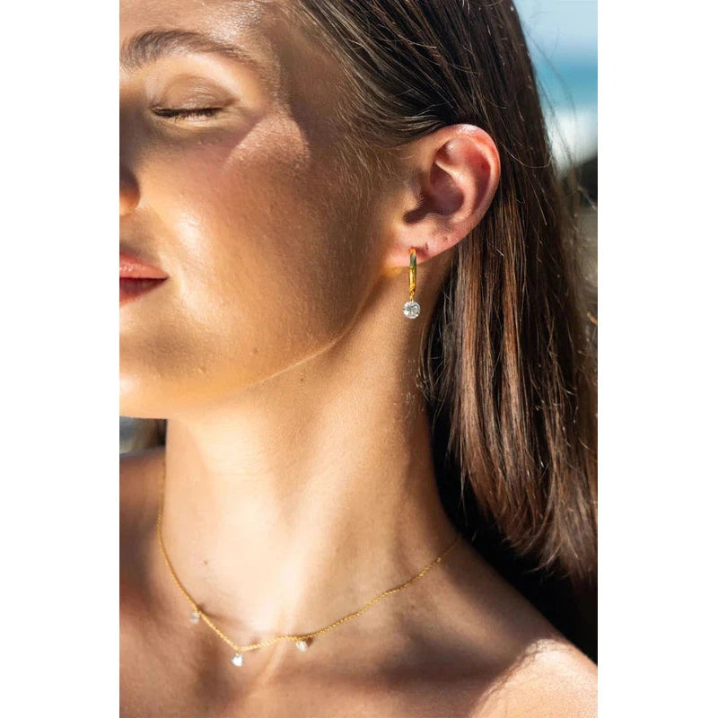 Georgini Mirage Alice Droplet Earrings - Gold