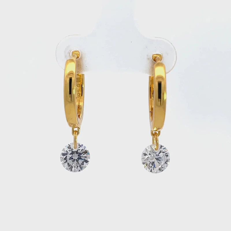 Georgini Mirage Alice Droplet Earrings - Gold
