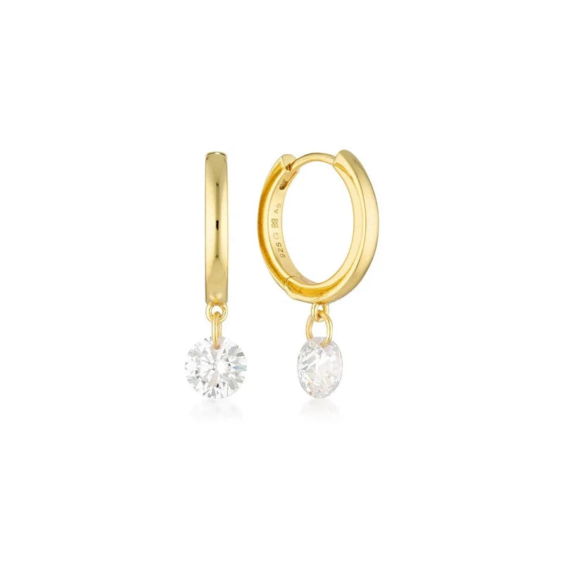 Georgini Mirage Alice Droplet Earrings - Gold