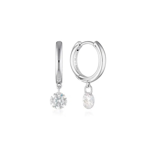 Georgini Mirage Alice Droplet Earrings - Silver