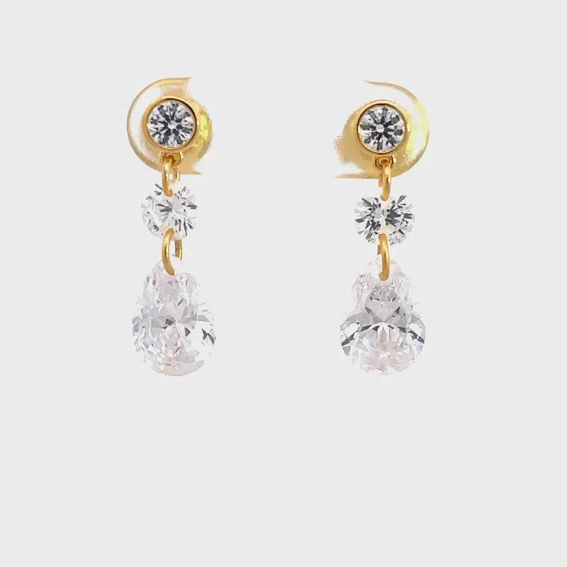 Georgini Mirage Augusta Earrings - Gold