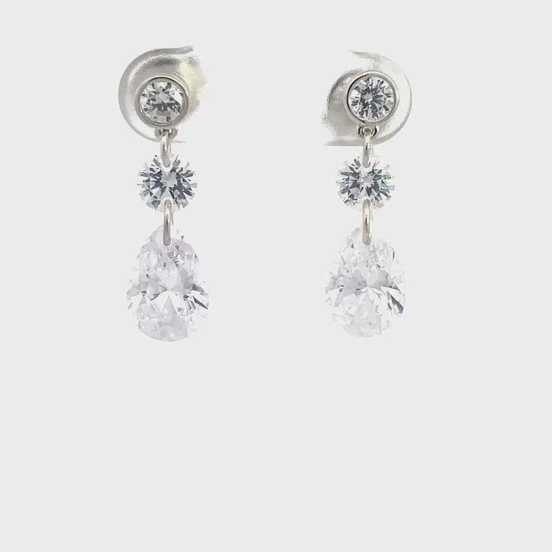 Georgini Mirage Augusta Earrings - Silver