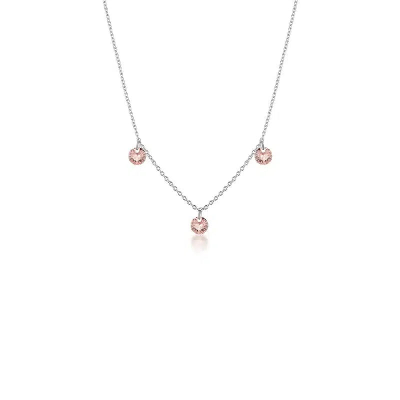 Georgini Mirage Ethereal Morganite Necklace - Silver