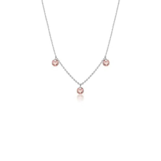 Georgini Mirage Ethereal Morganite Necklace - Silver