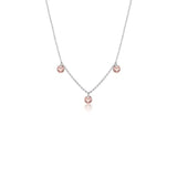 Georgini Mirage Ethereal Morganite Necklace - Silver