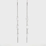 Georgini Mirage Ethereal Threader Earrings - Silver