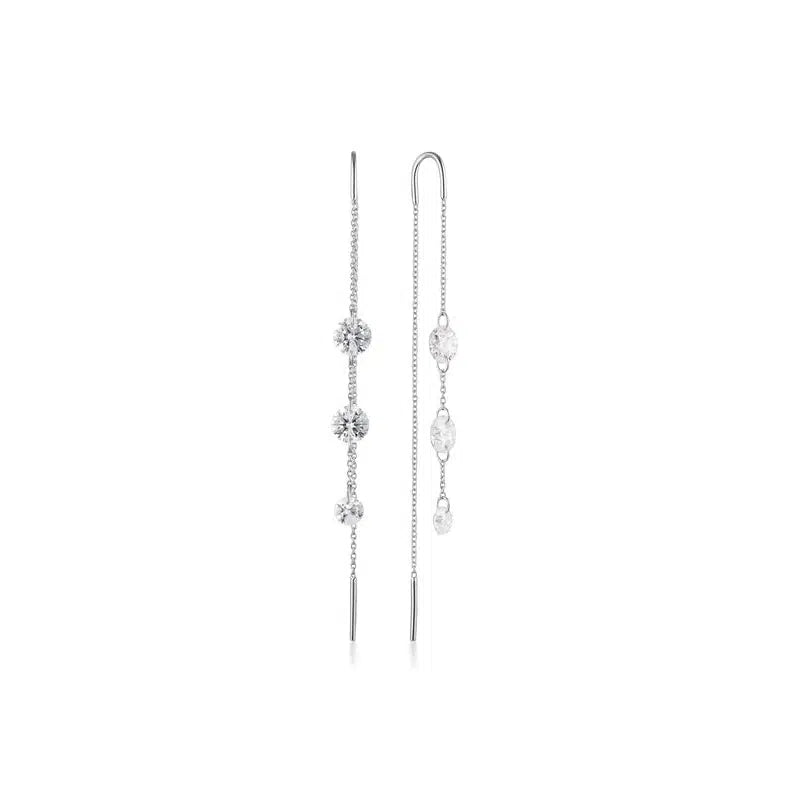 Georgini Mirage Ethereal Threader Earrings - Silver