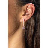 Georgini Mirage Mossman Morganite Earrings - Silver