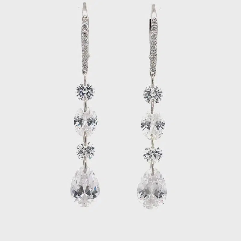 Georgini Mirage Olga Earrings - Silver