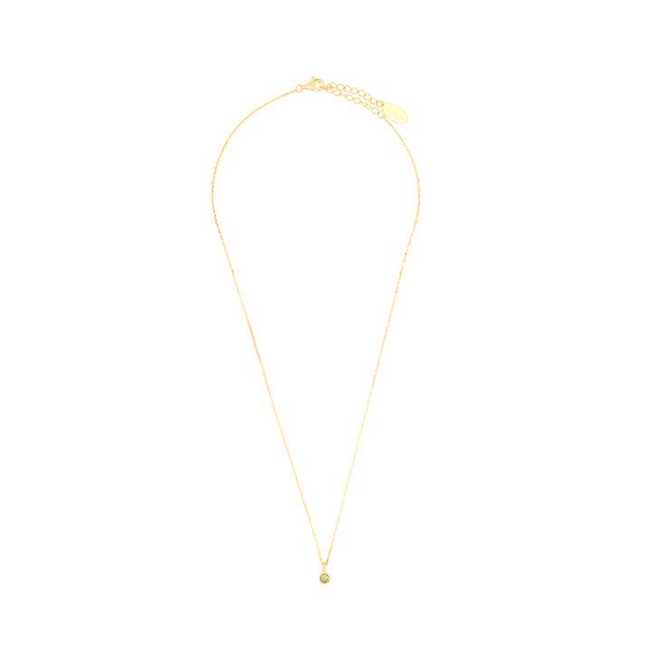 Georgini Natural Peridot and Diamond August Pendant - Gold