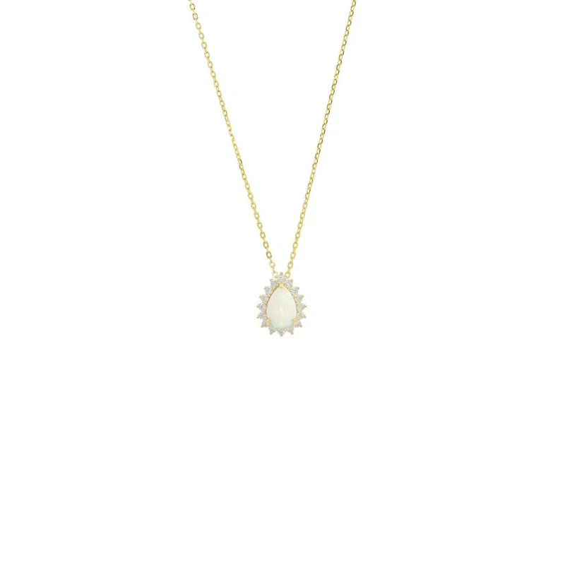 Georgini Opal Glow Rozelle Pendant - Gold