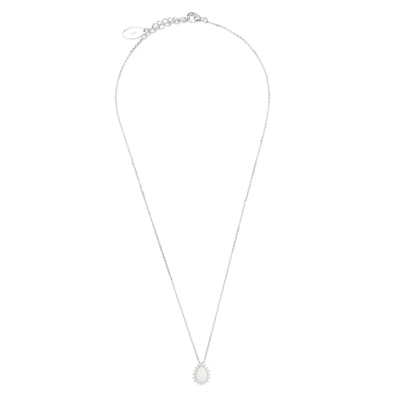 Georgini Opal Glow Rozelle Pendant - Silver