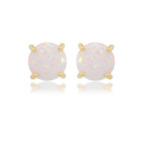 Georgini Opal Glow Stud Earrings - Gold