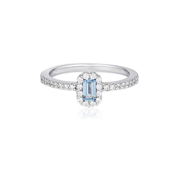 Georgini Paris Aquamarine Ring - Silver