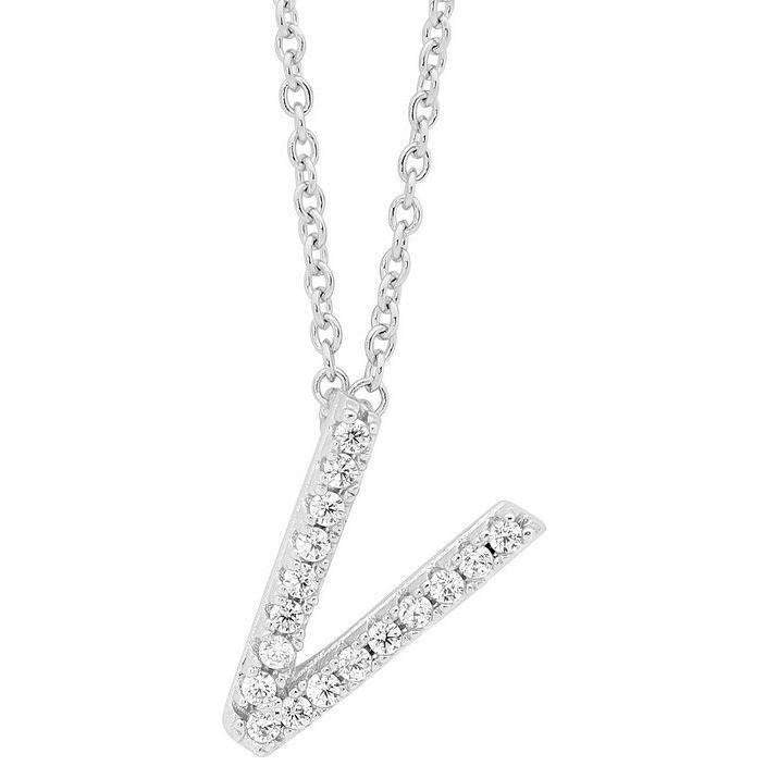 Georgini Petite Initial V Silver