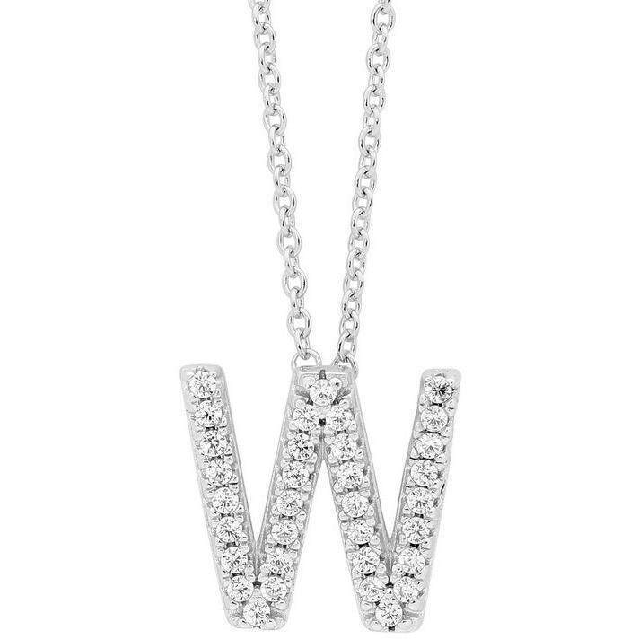 Georgini Petite Initial W Silver