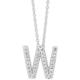 Georgini Petite Initial W Silver