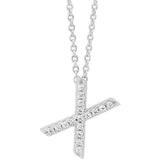 Georgini Petite Initial X Silver