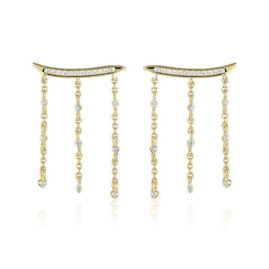 Georgini Red Carpet Billboard Earrings - Gold