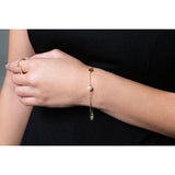 Georgini Red Carpet Globe Pearl Bracelet - Gold