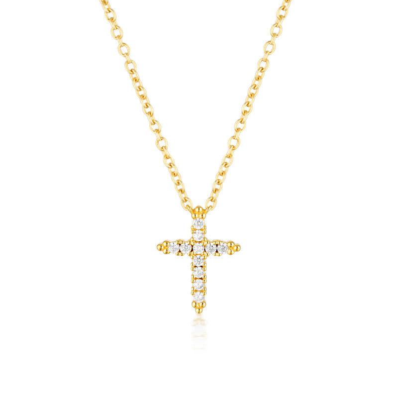 Georgini Rock Star Cross Gold Pendant