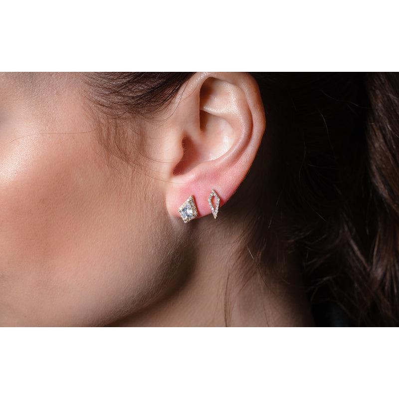 Georgini Rock Star Kite Gold Earrings