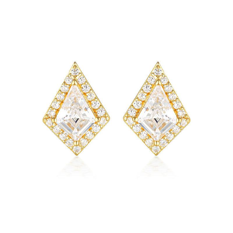 Georgini Rock Star Shield Gold Earrings
