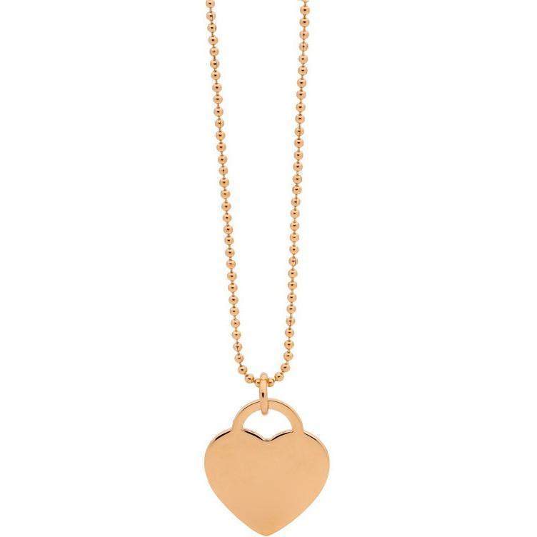 Georgini Rose Gold Plated Steel Heart Necklace