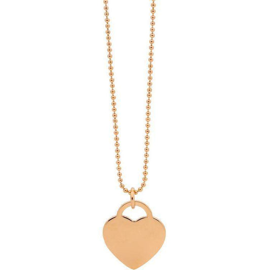 Georgini Rose Gold Plated Steel Heart Necklace