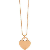 Georgini Rose Gold Plated Steel Heart Necklace