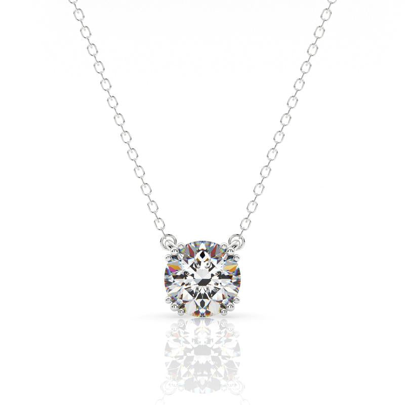 Georgini Round Hidden Halo Silver Pendant