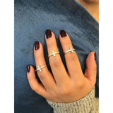 Georgini Spiritus Wrap Cross Ring - Rose Gold