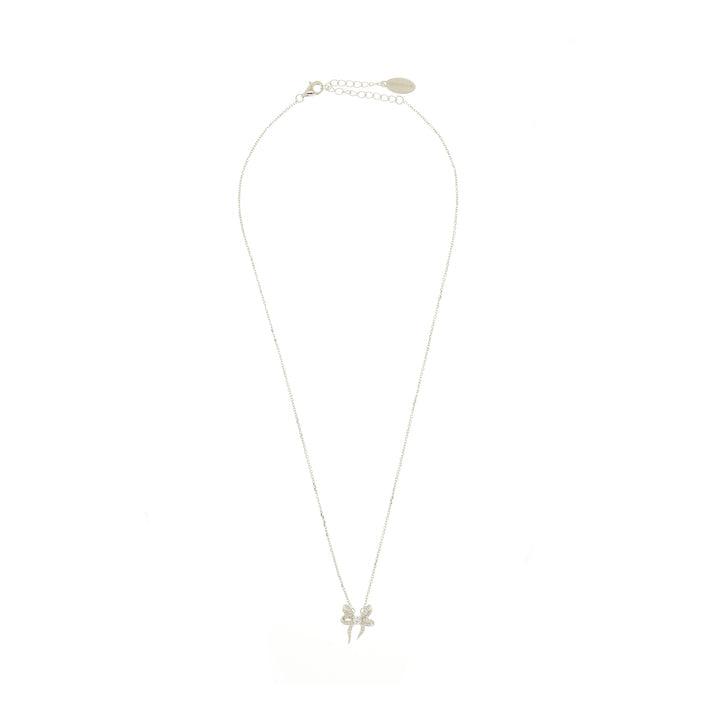 Georgini Sweetheart Bow Necklace - Silver