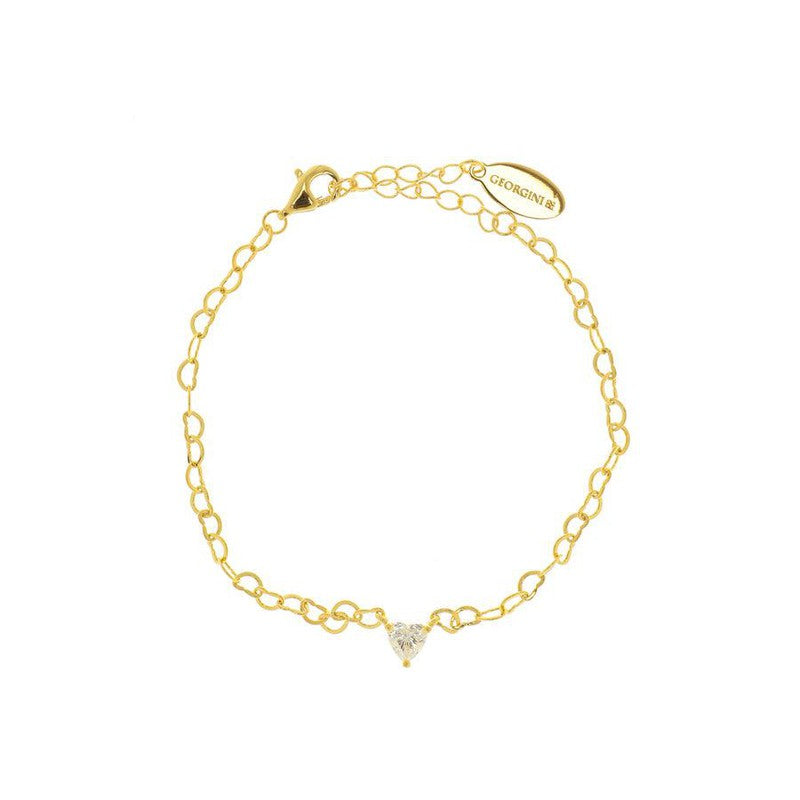 Georgini Sweetheart Heart Chain Bracelet - Gold