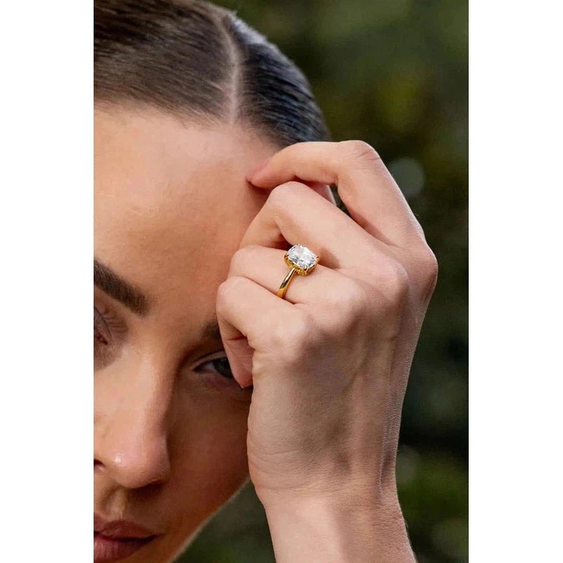 Georgini Sydney Soiree Elaine Cushion Cut Ring - Gold