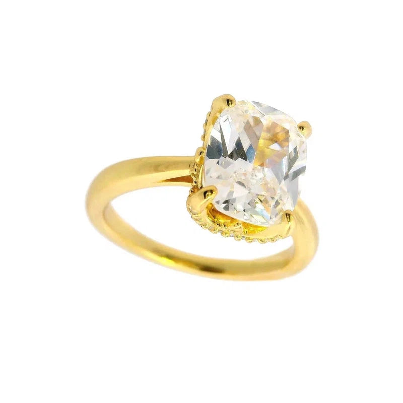 Georgini Sydney Soiree Elaine Cushion Cut Ring - Gold