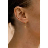 Georgini Sydney Soiree Fairwater Mother of Pearl Drop Earrings - Gold